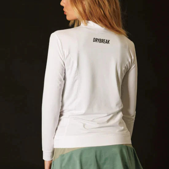 Women’s White Tennis Jacket – Drybreak Collection