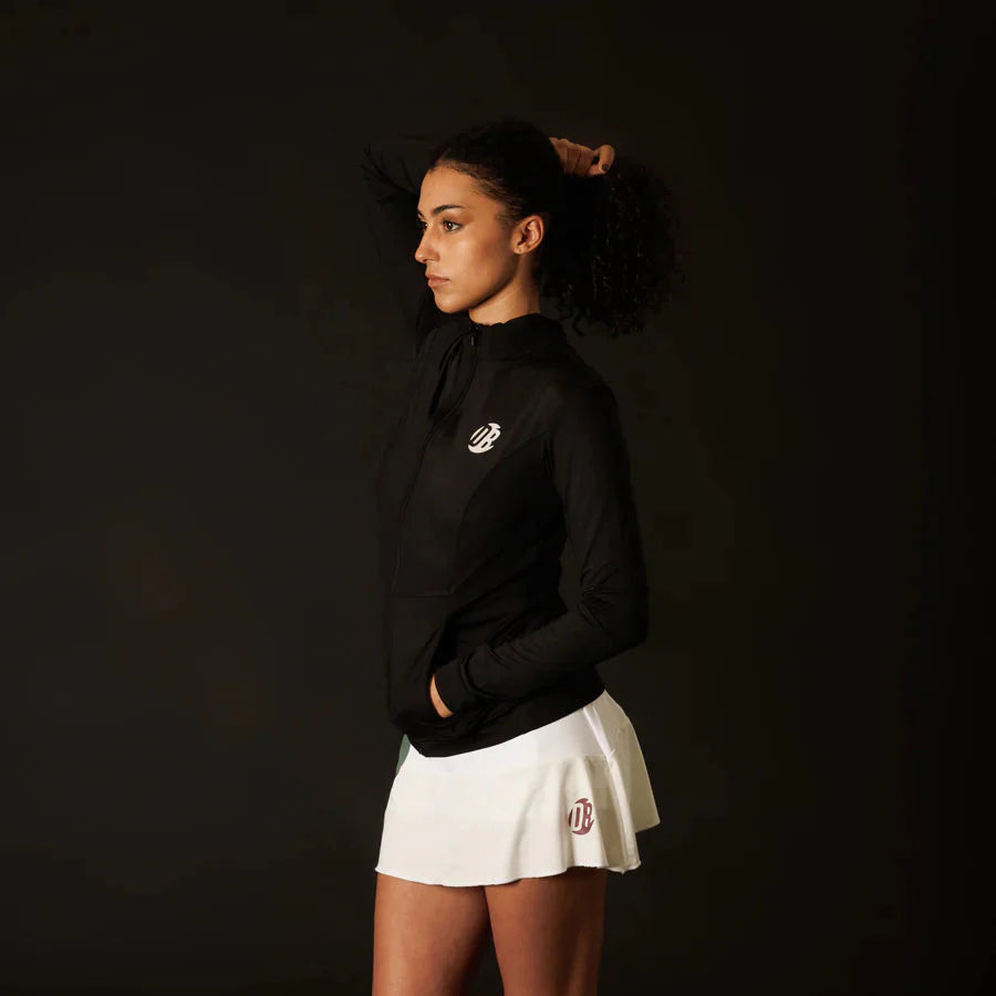 Women’s Black Tennis Jacket – Drybreak Collection