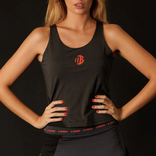 Women’s Black Tennis Tank Top – Drybreak Collection